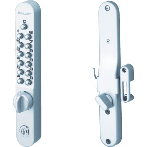 トラスコ中山 長沢 面付引戸鎌錠鍵付“キーレックス”AS(ご注文単位1組)【直送品】