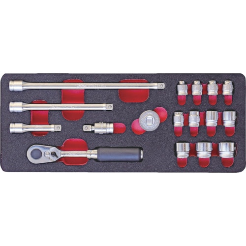 トラスコ中山 コーケン Z-EALソケットセット 差込角6.35mm(ご注文単位1セット)【直送品】