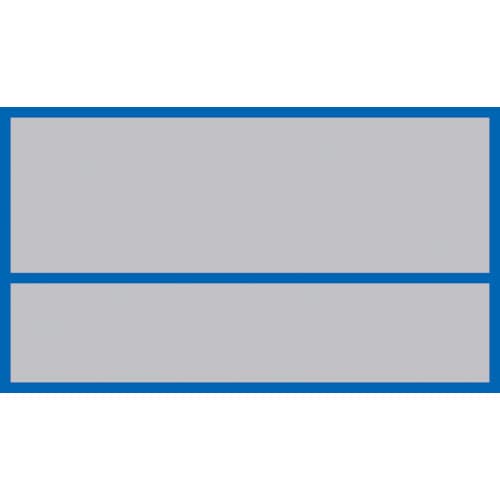 トラスコ中山 緑十字 ヘルメット用ステッカー 無地タイプ HL-102 45×70mm 10枚組 PET（ご注文単位1組）【直送品】