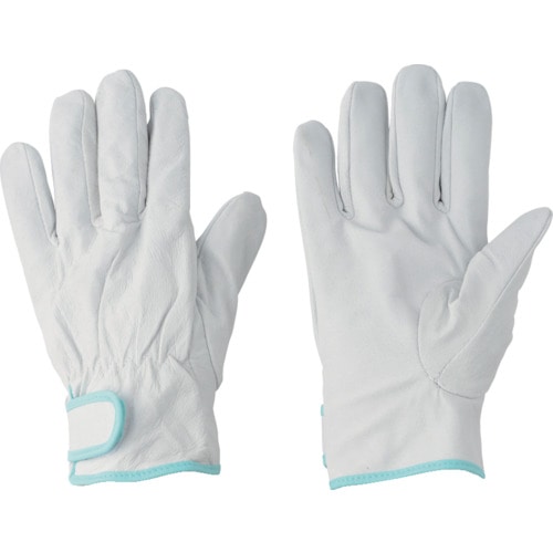 トラスコ中山 川西 豚本革手袋(袖口マジックタイプ) 豚レインジャー 内綿タイプ 1P Mサイズ(ご注文単位1組)【直送品】