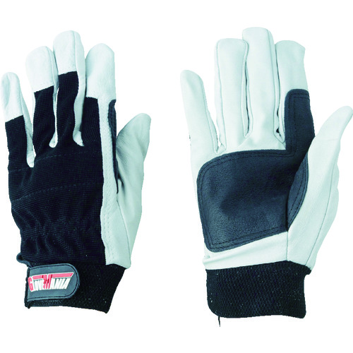 トラスコ中山 川西 プロコンボレザーメカニックグローブ 1P Sサイズ(ご注文単位1組)【直送品】