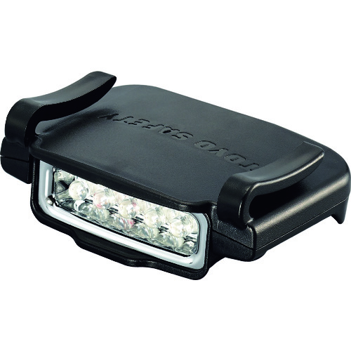 トラスコ中山 緑十字 バイザーライト(ヘルメット用LEDライト) 超高輝度LED×5個 電池付 TYS-47(ご注文単位1個)【直送品】