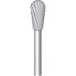 トラスコ中山 ナカニシ 超硬カッター 逆テーパー先丸(ダブルカット) 刃径6mm 刃長12mm(ご注文単位1本)【直送品】