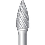 トラスコ中山 ナカニシ 超硬アロイカッター 砲弾(アロイカット)刃径9.5mm刃長20.0mm(ご注文単位1本)【直送品】