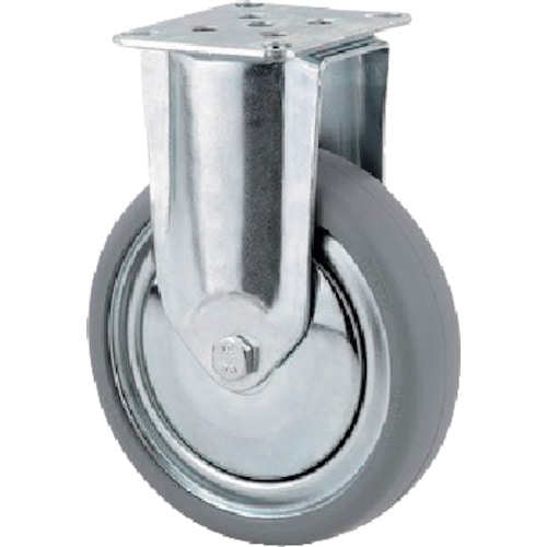 トラスコ中山 テンテキャスター プレート式キャスター“AGILA”(タイヤ痕レスタイプ) φ125 固定式(ご注文単位1個)【直送品】