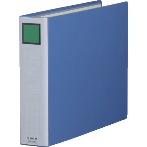 トラスコ中山 キングジム キングファイルSDDE B4E 青 828-0897(ご注文単位1冊)【直送品】