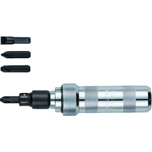 トラスコ中山 ベッセル インパクトタイプドライバー No.250001(No.C51ビット4本組)（ご注文単位1セット）【直送品】