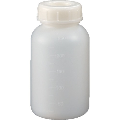トラスコ中山 サンプラ 帯電防止PEボトル広口 250ml(ご注文単位1個)【直送品】
