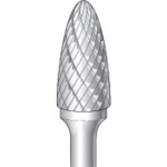 トラスコ中山 ナカニシ 超硬カッター 砲弾(ダブルカット) 刃径12.7mm 刃長25.0mm 829-3162(ご注文単位1本)【直送品】