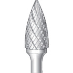 トラスコ中山 ナカニシ 超硬カッター 砲弾(ダブルカット) 刃径12.7mm 刃長25.0mm 829-3169(ご注文単位1本)【直送品】