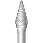 トラスコ中山 ナカニシ 超硬カッター テーパー(シングルカット)刃径9.5mm刃長16.0mm(ご注文単位1本)【直送品】