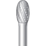 トラスコ中山 ナカニシ 超硬カッター 楕円(ダブルカット) 刃径9.5mm 刃長16.0mm(ご注文単位1本)【直送品】