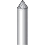 トラスコ中山 ナカニシ 超硬カッター テーパー(ダブルカット) 刃径6.0mm 刃長4.0mm(ご注文単位1本)【直送品】