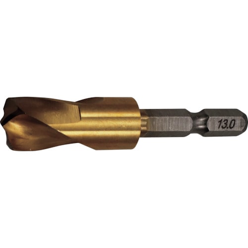 トラスコ中山 RELIEF 六角軸ショートドリル 13.0mm(ご注文単位1パック)【直送品】