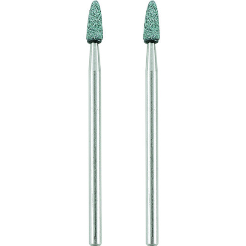 トラスコ中山 プロクソン マイクログラインダー用先端工具 軸付き砥石 2本 矢（ご注文単位1セット）【直送品】