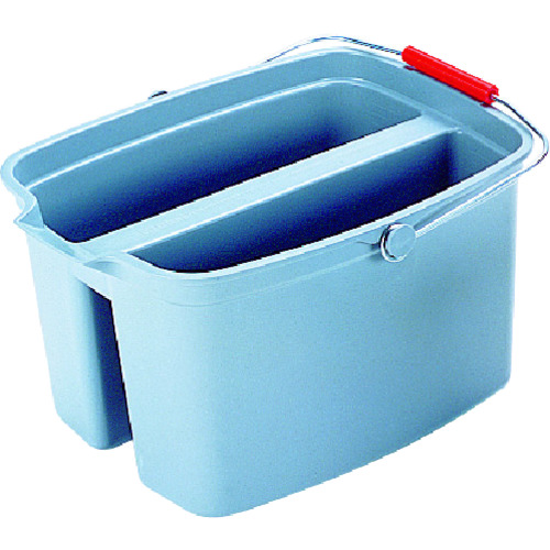 トラスコ中山 ラバーメイド ダブルペール 18.0L グレイ(ご注文単位1個)【直送品】