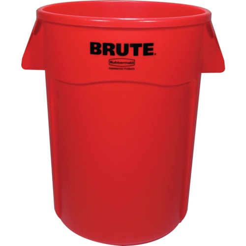 トラスコ中山 ラバーメイド ラウンドブルートコンテナ スリット付き 166.5L レッド(ご注文単位1個)【直送品】