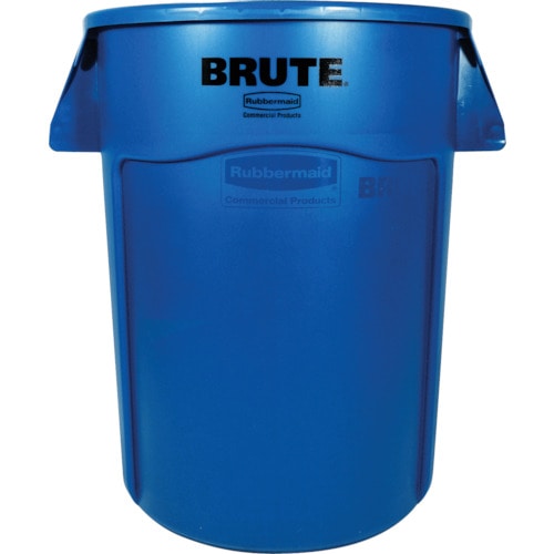 トラスコ中山 ラバーメイド ラウンドブルートコンテナ スリット付き 166.5L ブルー(ご注文単位1個)【直送品】