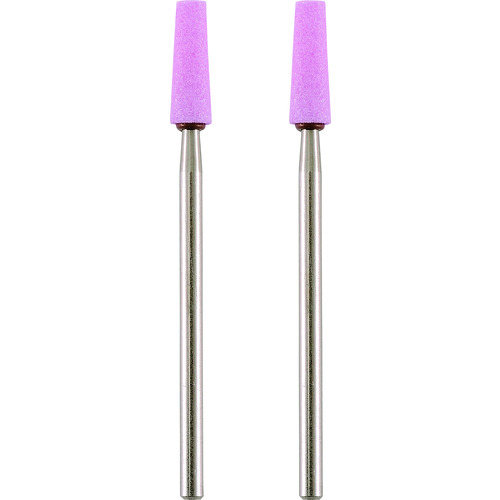 トラスコ中山 プロクソン マイクログラインダー用先端工具 軸付き砥石2本(WA150) 円錐（ご注文単位1セット）【直送品】