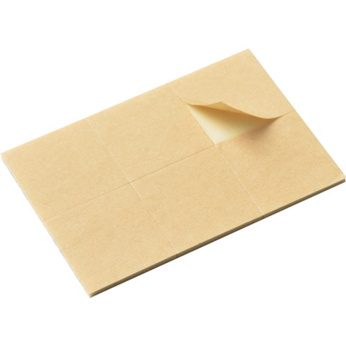 トラスコ中山 緑十字 両面テープ(6枚組シートタイプ) WF-303 30×30mm/枚(ご注文単位1組)【直送品】