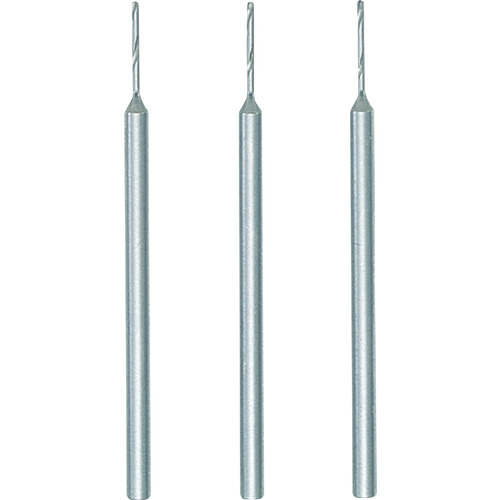 トラスコ中山 プロクソン マイクログラインダー用先端工具 小径ドリル3本0.8mm(ご注文単位1セット)【直送品】