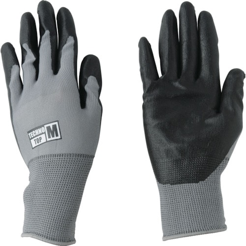 トラスコ中山 川西 テクノトップ ブラック M(ご注文単位1組)【直送品】