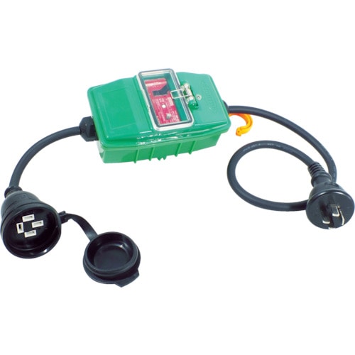 トラスコ中山 日動 三相200V防雨延長ブレーカ 過負荷漏電保護兼用(ご注文単位1台)【直送品】