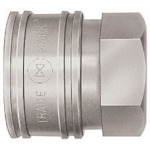 トラスコ中山 日東 TSPカプラ ステンレス製 ニトリルゴムSG(NBR)(おねじ取付用ソケット) 相手側R1/4(00716)(ご注文単位1個)【直送品】