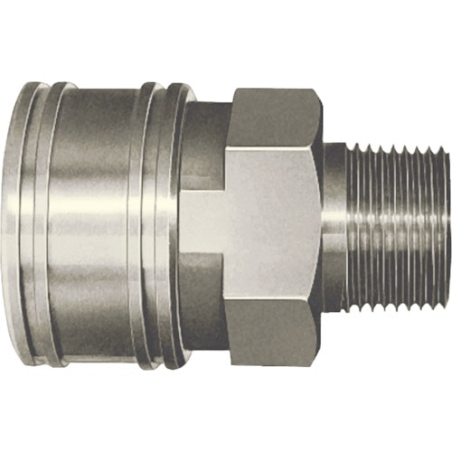 トラスコ中山 日東 TSPカプラ 鋼鉄製(めねじ取付用ソケット) 相手側Rc1/4(00835)(ご注文単位1個)【直送品】