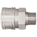 トラスコ中山 日東 TSPカプラ ステンレス製 ニトリルゴムSG(NBR)(めねじ取付用ソケット) 相手側Rc1/4(00715)(ご注文単位1個)【直送品】