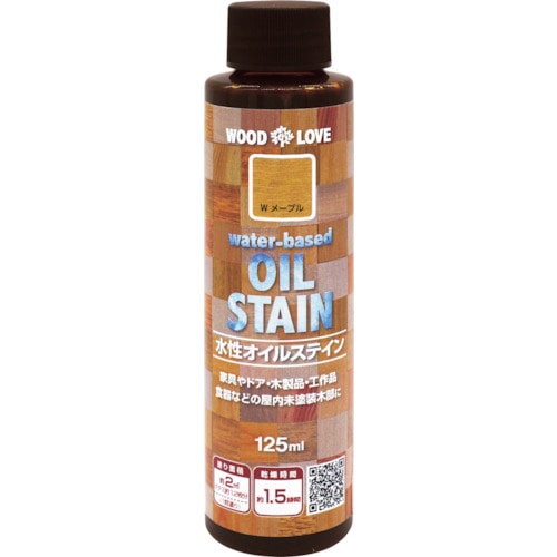 トラスコ中山 ニッぺ 水性オイルステイン 125ml メープル 300N053(ご注文単位1個)【直送品】