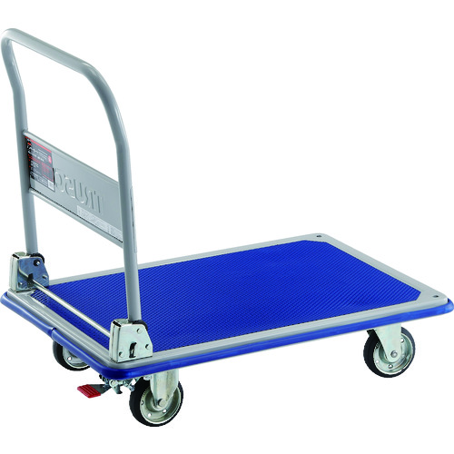 トラスコ中山 TRUSCO プレス製台車 ドンキーカート 折りたたみ式915×615 ストッパー付(ご注文単位1台)【直送品】