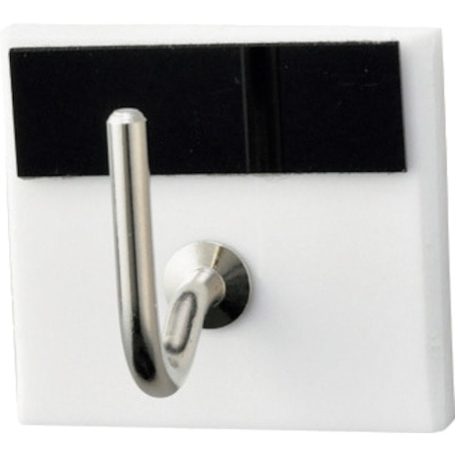 トラスコ中山 緑十字 キーハンガー 黒 30×33mm 裏面テープ付 アクリル製 キーハンガー1R(5)(ご注文単位1個)【直送品】