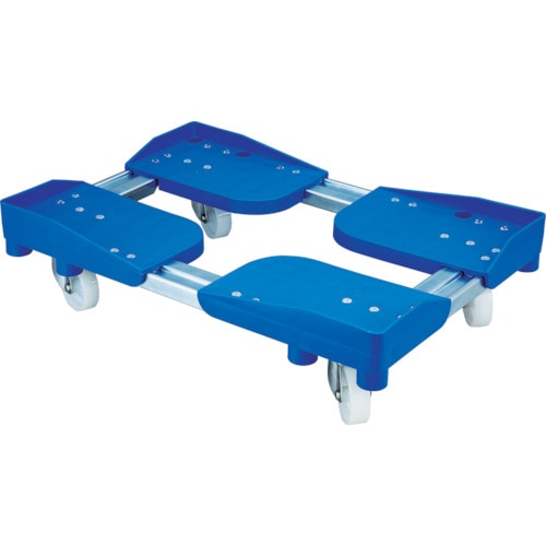 トラスコ中山 ルート コンテナ台車(伸縮式) ルートボーイ302PP型(樹脂仕様) 最大:幅630×長さ930 質量6.6kg(ご注文単位1台)【直送品】