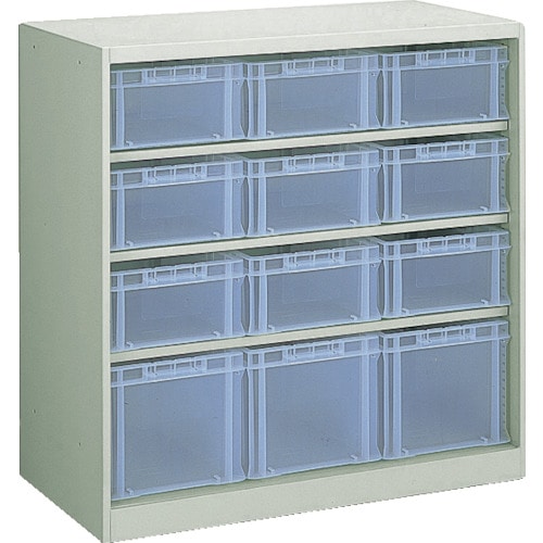 トラスコ中山 TRUSCO パーツケース バンラックケースCF型 F-2TMX9個F-3TMX3個付(ご注文単位1台)【直送品】