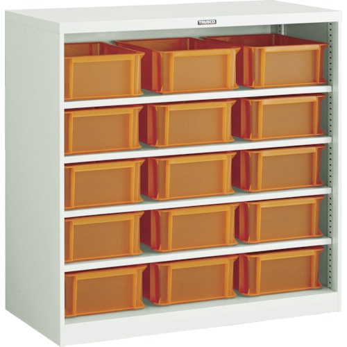 トラスコ中山 TRUSCO パーツケース バンラックケースCF型 TSK-910ORX15個付(ご注文単位1台)【直送品】