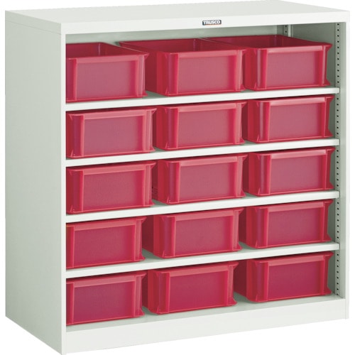 トラスコ中山 TRUSCO パーツケース バンラックケースCF型 TSK-910RX15個付(ご注文単位1台)【直送品】