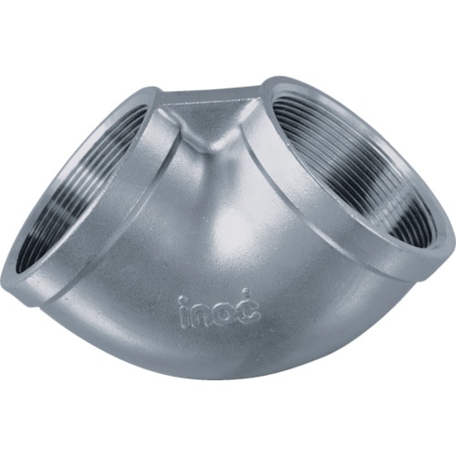 トラスコ中山 イノック 水道配管用品 90°エルボ(ステンレス) 100A(ご注文単位1個)【直送品】