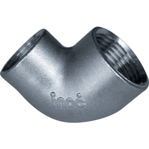 トラスコ中山 イノック ねじ込み管継手 径違いエルボ(ステンレス) 15A×10A(ご注文単位1個)【直送品】