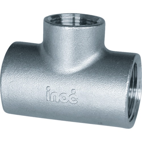 トラスコ中山 イノック ねじ込み管継手 径違いチーズ SUS304 RT 25A×15A(ご注文単位1個)【直送品】