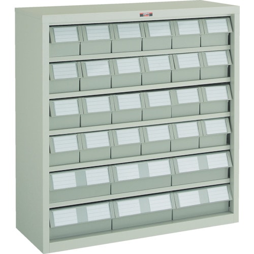 トラスコ中山 TRUSCO パーツケース バンラックケース M型 NG引出小X24 大X6個 ネオグレー(ご注文単位1台)【直送品】