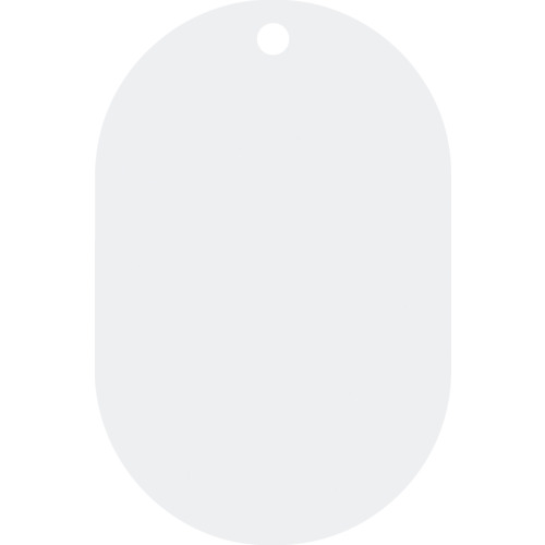 トラスコ中山 緑十字 ステンレス製小判札(無地札) シルバー ステンレス札-A 55×36×0.8mm 10枚組（ご注文単位1パック）【直送品】