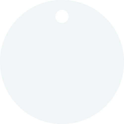 トラスコ中山 緑十字 ステンレス製丸札(無地札) シルバー ステンレス札-B 30mmΦ×0.8mm 10枚組（ご注文単位1パック）【直送品】