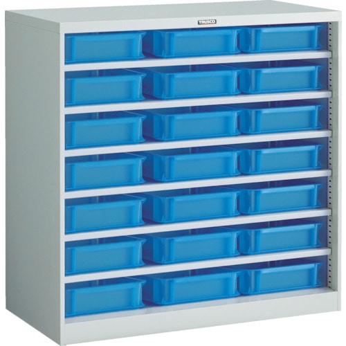 トラスコ中山 TRUSCO パーツケース バンラックケースCF型 TSK-6BX21個付(ご注文単位1台)【直送品】