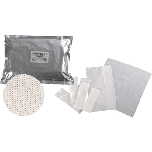 トラスコ中山 MISM 高級おしぼり不織布 平(ご注文単位1袋)【直送品】