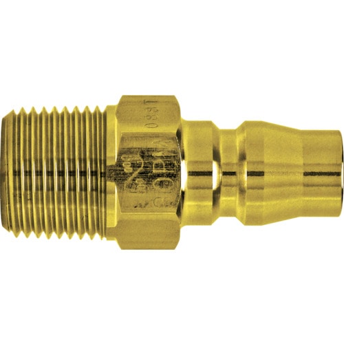 トラスコ中山 日東 真ちゅう製ハイカプラ(めねじ取付用プラグ) 相手側Rc3/8 1.5Mpa(00205)(ご注文単位1個)【直送品】