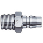 トラスコ中山 日東 ハイカプラ鋼鉄製(めねじ取付用プラグ)相手側Rc3/8 耐圧力2.0Mpa(00285)(ご注文単位1個)【直送品】