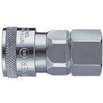 トラスコ中山 日東 ハイカプラ 鋼鉄製 ニトリルゴムNBR(SG)(おねじ取付用ソケット)相手側R3/8 耐圧力2.0Mpa(00306)(ご注文単位1個)【直送品】