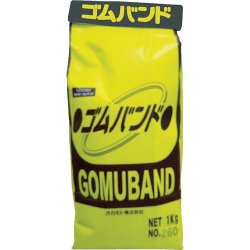 トラスコ中山 オカモト ゴムバンド 1kg袋入 (1300本入)(ご注文単位1袋)【直送品】