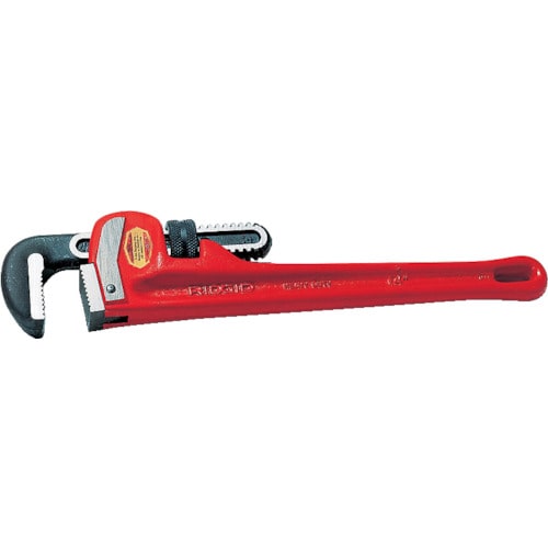 トラスコ中山 RIDGID 強力型ストレート パイプレンチ 200mm(ご注文単位1個)【直送品】